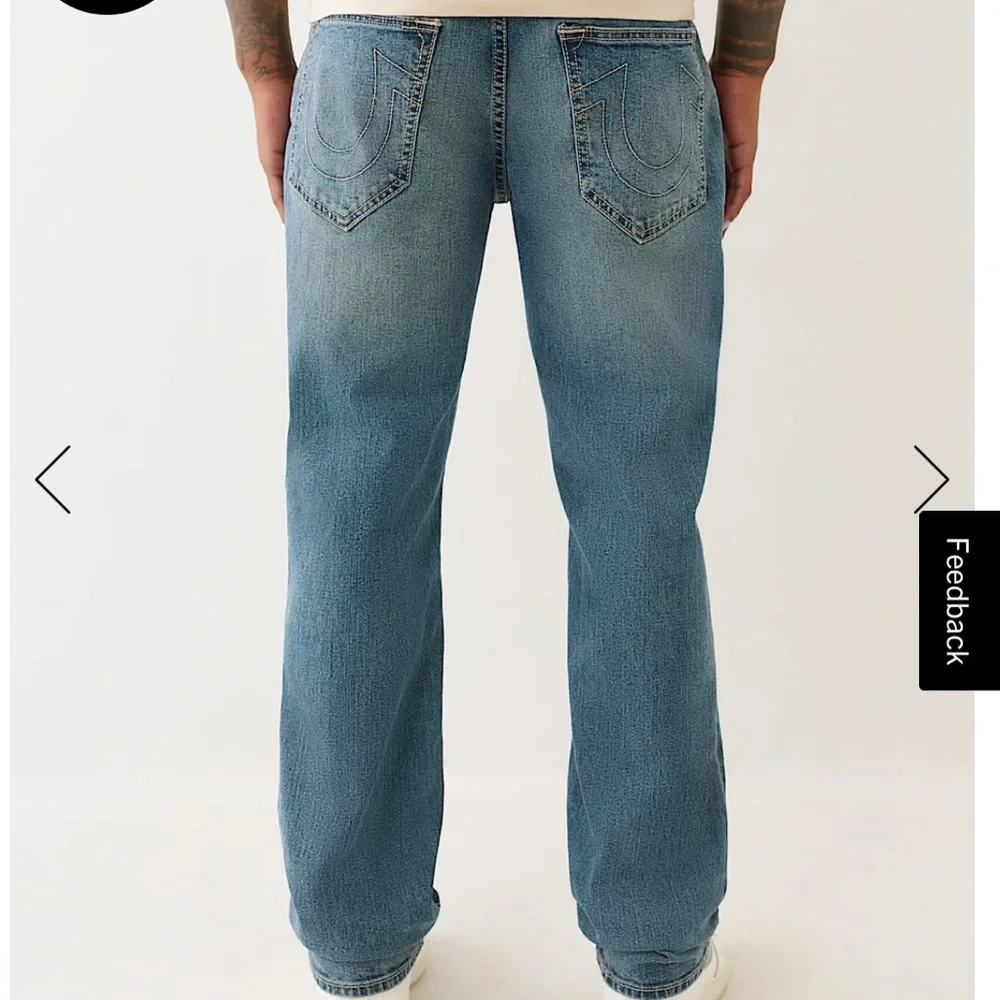 True Religion Men’s Ricky Relaxed Straight Jeans Size 36X34 NWT - Picture 3 of 16